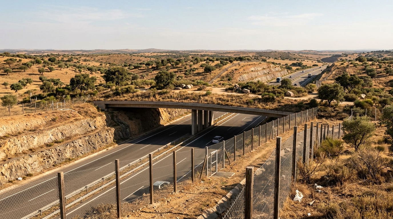 Highway wildlife/animal overpass.